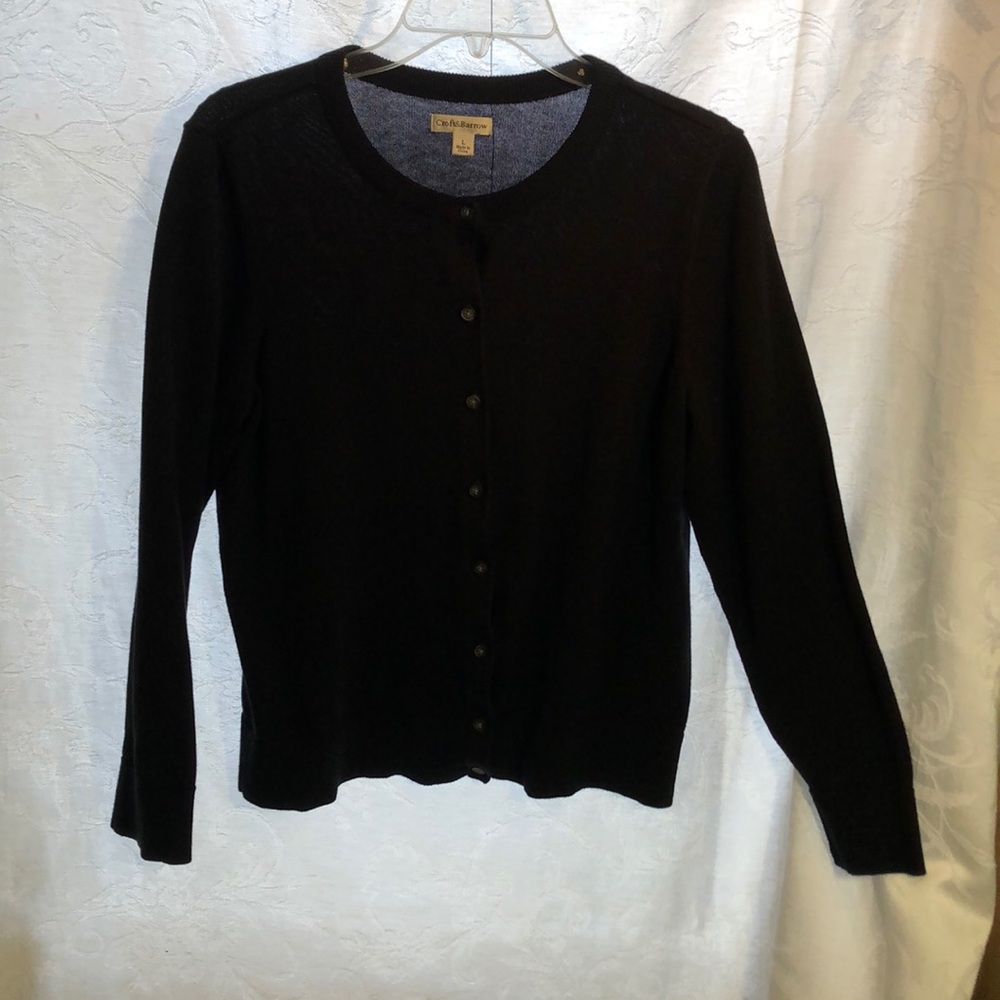 Women’s Black Croft&Barrow Button Down Sweater XL